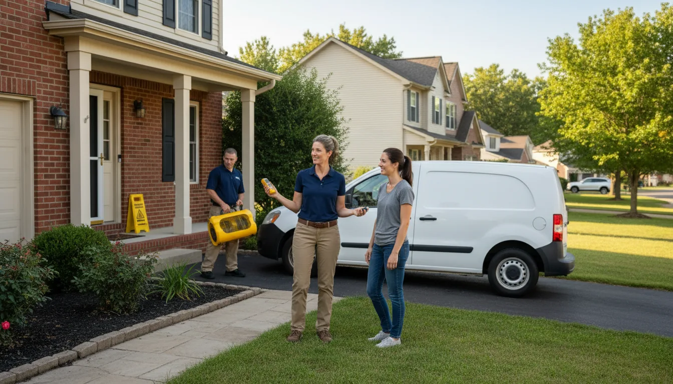 Residential water damage restoration in East Pembroke, NY